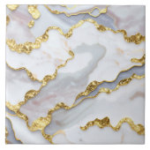 Beliebte Marble Agate White Gold Collection Fliese (Vorderseite)