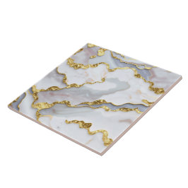 Beliebte Marble Agate White Gold Collection Fliese