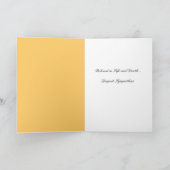 Beliebte Nachricht im Beileid Leben und Tod Karte (Innenseite)