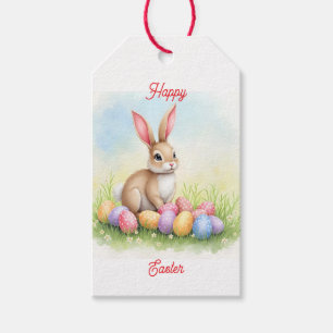 Beliebte niedliche Osterhase und Eier Sammlung Geschenkanhänger