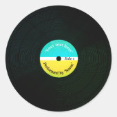 Beliebte Plattencover-Platte Runder Aufkleber (Vorderseite)