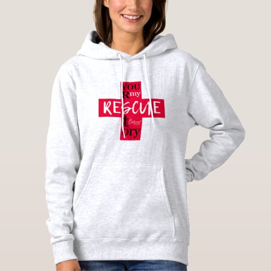Beliebte Reborn Rescue Story Christlich Hoodie (Vorderseite)