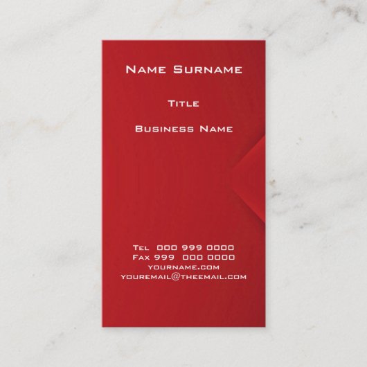 Beliebte Red Envelope Business Cards Visitenkarte (Vorderseite)