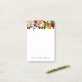 Beliebte Rose für Aquarellblumen in Bläschen Blume Post-it Klebezettel (Auf Schreibtisch)