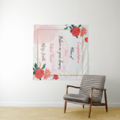 Beliebte Rote Rose durch Bläschen Wandteppich (Beispiel (Horizontal))