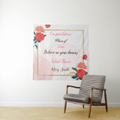 Beliebte Rote Rose durch Bläschen Wandteppich (Beispiel)