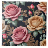 Beliebte Sammlung schöner Linen-Rose Fliese (Vorderseite)