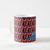 Beliebte Schokoladenfarbe mit Blätter-Design Kaffeetasse (Vorderseite Links)