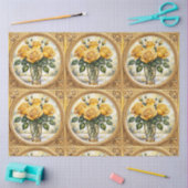 Beliebte schöne Gelbe Rose Kollektion Seidenpapier (Basteln)