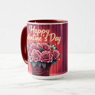 Beliebte schöne Luxus-Blumen-Liebes-Kollektion Tasse