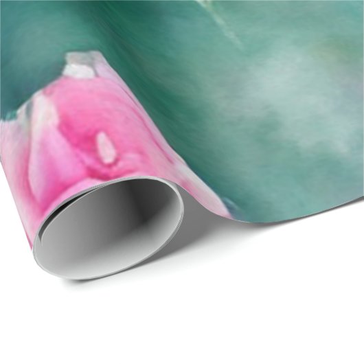 Beliebte schöne Wasserfarben Rosengarten Sammlung Geschenkpapier (Rolleneckpunkt)