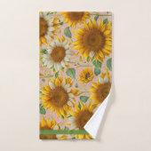Beliebte Sonnenblume Schöne Sammlung Badhandtuch Set (Handtuch)