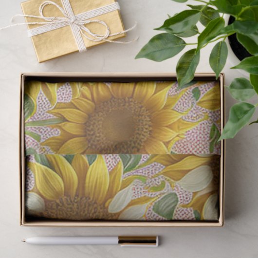 Beliebte Sonnenblume Schöne Sammlung Seidenpapier (Geschenk)