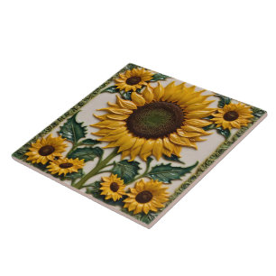 Beliebte Sonnenblumen Schöne Sammlung Fliese