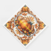 Beliebte Stiftung Pumpkin Herbst Sammlung Serviette (Ecke)