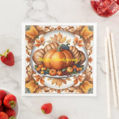 Beliebte Stiftung Pumpkin Herbst Sammlung Serviette (Beispiel)