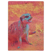 beliebte Tiere - Meerkat Klemmbrett (Rückseite)