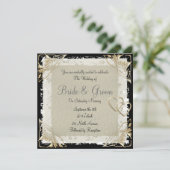 Beliebte und elegante Einladung zum Hochzeitsfeier (Stehend Vorderseite)