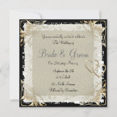 Beliebte und elegante Einladung zum Hochzeitsfeier (Vorderseite)