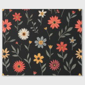 Beliebte Vintag schöne Sammlung von Blumen Geschenkpapier (Flach)