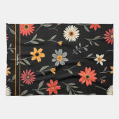 Beliebte Vintag schöne Sammlung von Blumen Geschirrtuch (Horizontal)