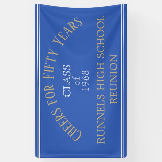 Beliebte Wahl! Banner für Wiedersehen IM FÜNFZIGST (Vertikal)