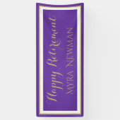 Beliebte Wahl! Glückliches Rentenbanner in lila Banner (Vertikal)