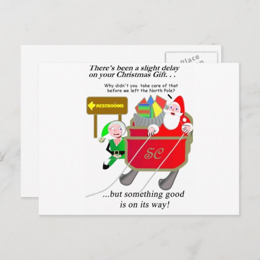 Beliebte Weihnachten - Santa Delayed (Vorne/Hinten)