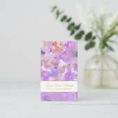 *~* Beliebter Blumenmuster-Wellness-Center Girly B Visitenkarte (Stehend Vorderseite)