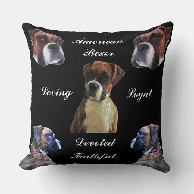 BELIEBTER BOXER DOG KISSEN (Vorderseite)