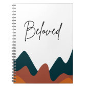 Beliebter Burnt Orange Mountain Christlicher Glaub Notizblock (Vorderseite)