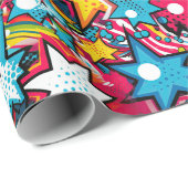 Beliebter Comic Stil Geschenkpapier (Rolleneckpunkt)