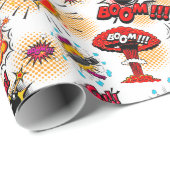 Beliebter Comic Stil Geschenkpapier (Rolleneckpunkt)