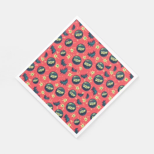 Beliebter Comic Stil Serviette (Ecke)