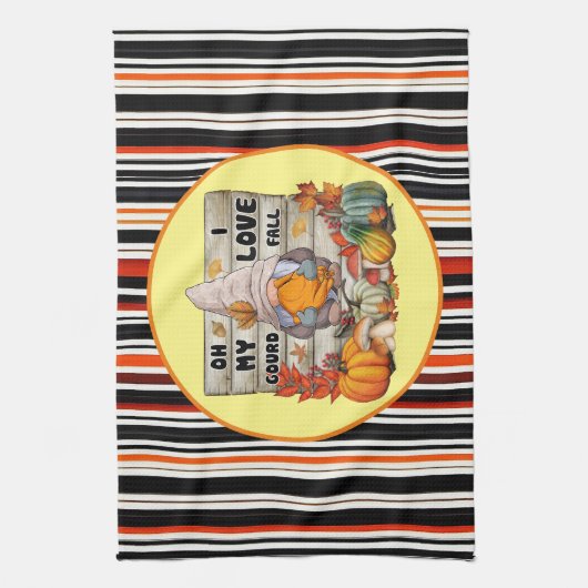 Beliebter Erntedank Schöne Herbstkollektion Geschirrtuch (Vertikal)