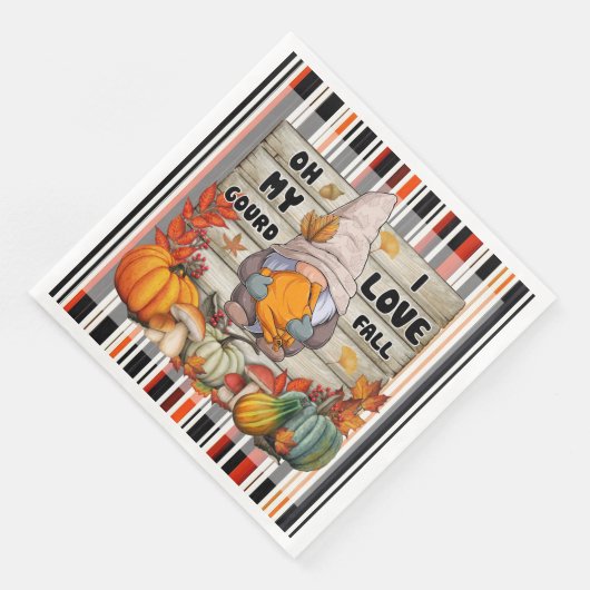 Beliebter Erntedank Schöne Herbstkollektion Serviette (Ecke)