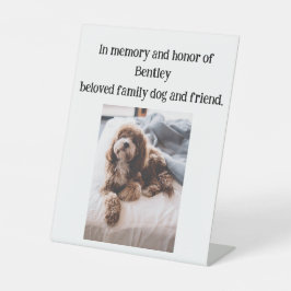 Beliebter Familienhund Hochzeit Gedenkstätte Plaqu Sockelschild