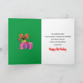 Beliebter Geburtstag Adorable Maus essen Käse Karte (Innenseite)