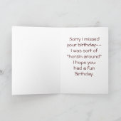 Beliebter Geburtstag anpassen Karte (Innenseite)