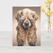 Beliebter Geburtstag Golden Retriever Karte (Gelbe Blume)