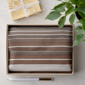 Beliebter Linen Luxury Brown White Colection Seidenpapier (Geschenk)