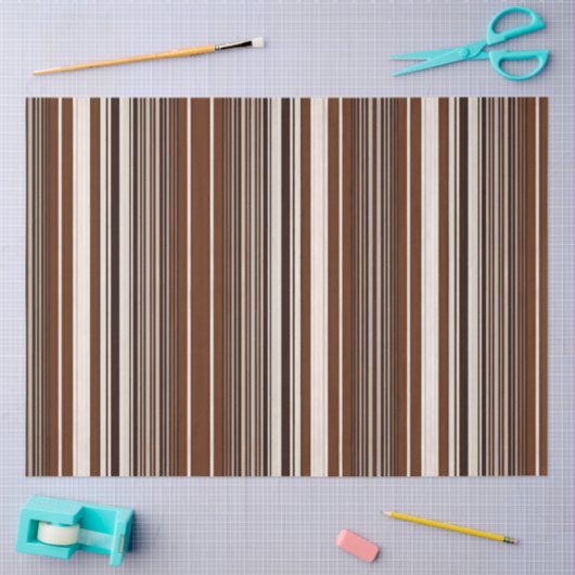 Beliebter Linen Luxury Brown White Colection Seidenpapier (Basteln)