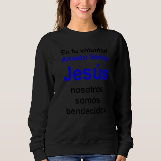 Beliebter Lord Jesus Multilingual Series Spanish V Sweatshirt (Vorderseite)
