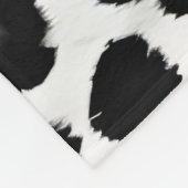 Beliebter Luxus Weißer Leopard Fleecedecke (Ecke)