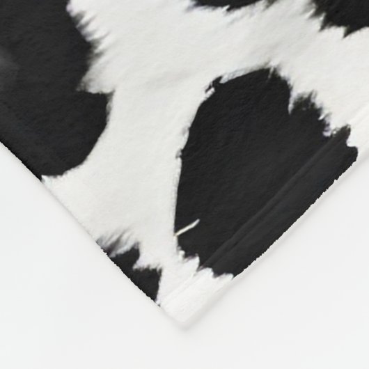 Beliebter Luxus Weißer Leopard Fleecedecke (Ecke)