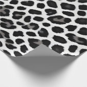 Beliebter Luxus Weißer Leopard Geschenkpapier (Ecke)