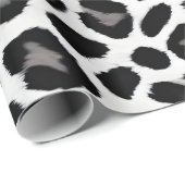 Beliebter Luxus Weißer Leopard Geschenkpapier (Rolleneckpunkt)