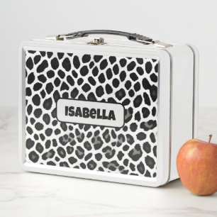 Beliebter Luxus Weißer Leopard Metall Brotdose