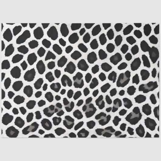 Beliebter Luxus Weißer Leopard Seidenpapier (Vorderseite)