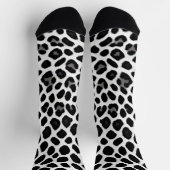 Beliebter Luxus Weißer Leopard Socken (Oben)